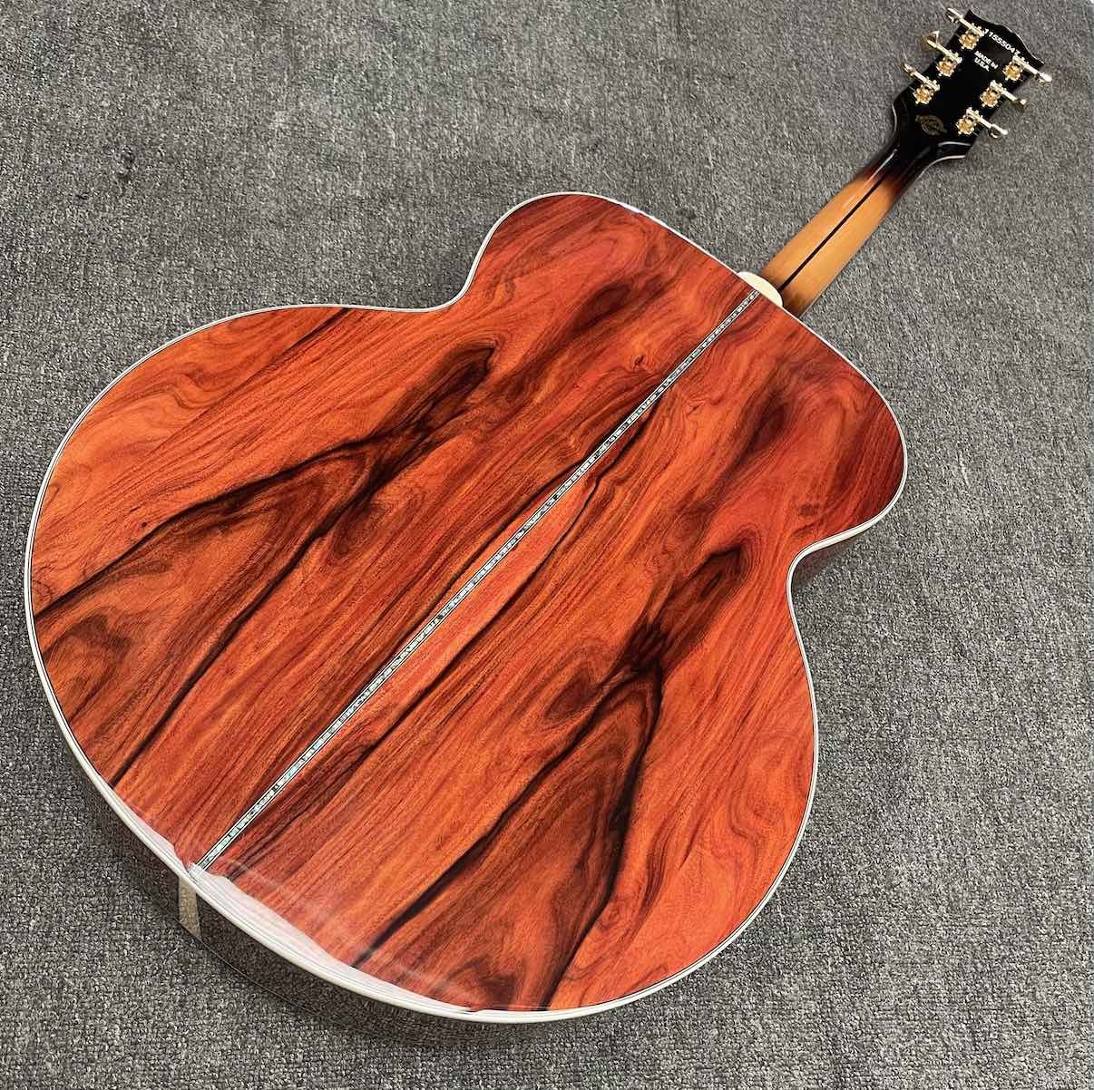 Custom Acoustic Guitar 43 inches Gibson SJ200 Cocobolo Back side folk classic guitar