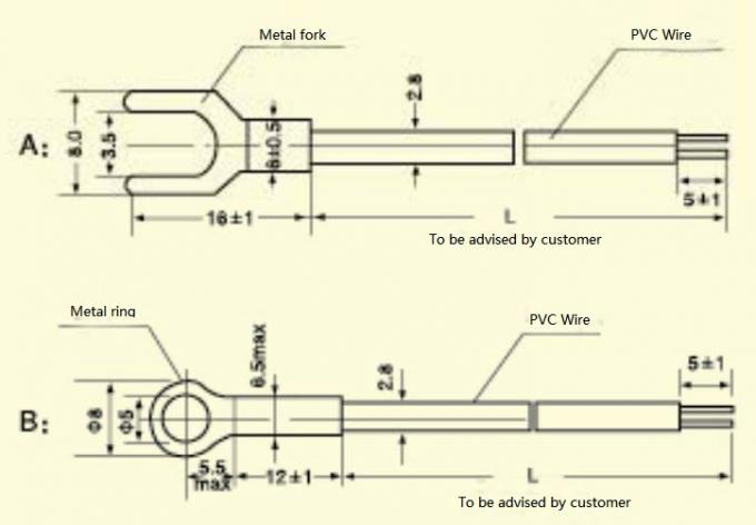 CQC Certificated Waterproof CWF Precision Custom NTC Temperature Sensor 10KOHM 3950 For HVAC and Refrigeration