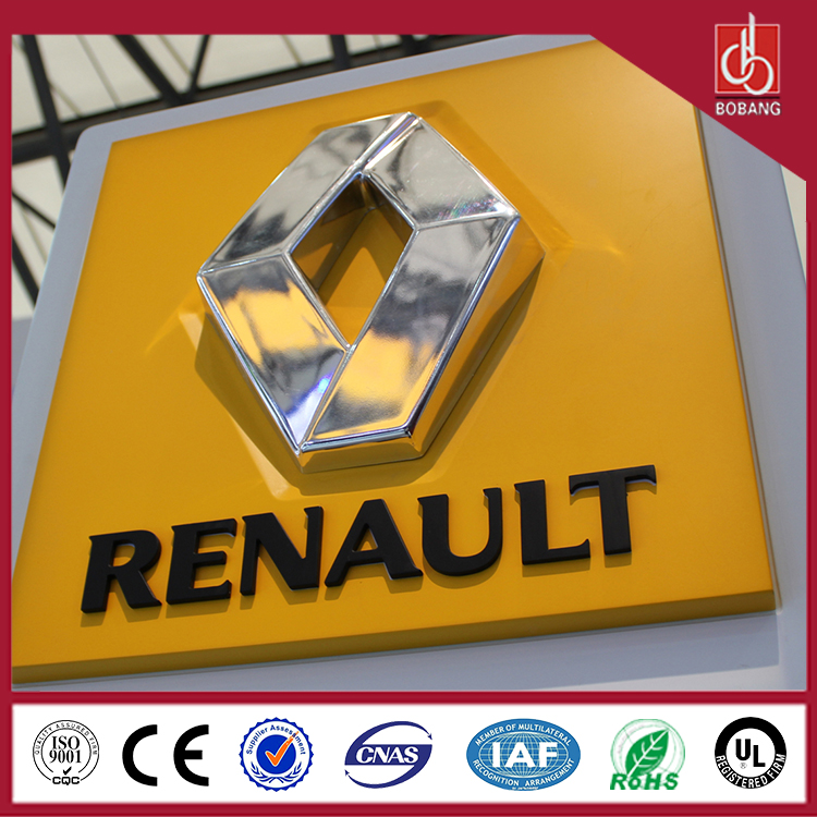 Factory Outlet Outdoor Chrome 3D Laser Auto Logo,auto signage