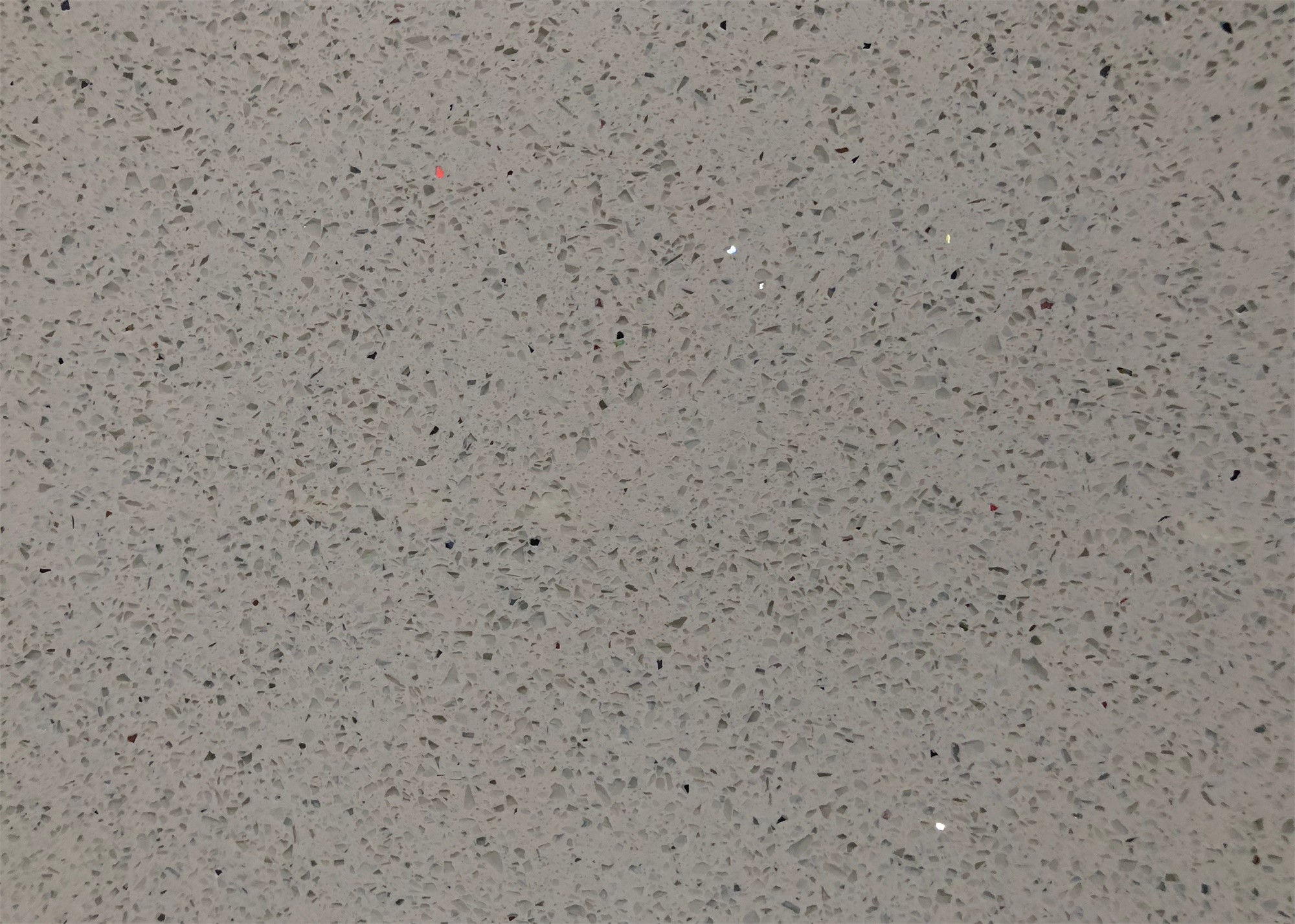 Glass Grey High Hardness Grey Countertops Quartz Environmental Friendly Building Materials