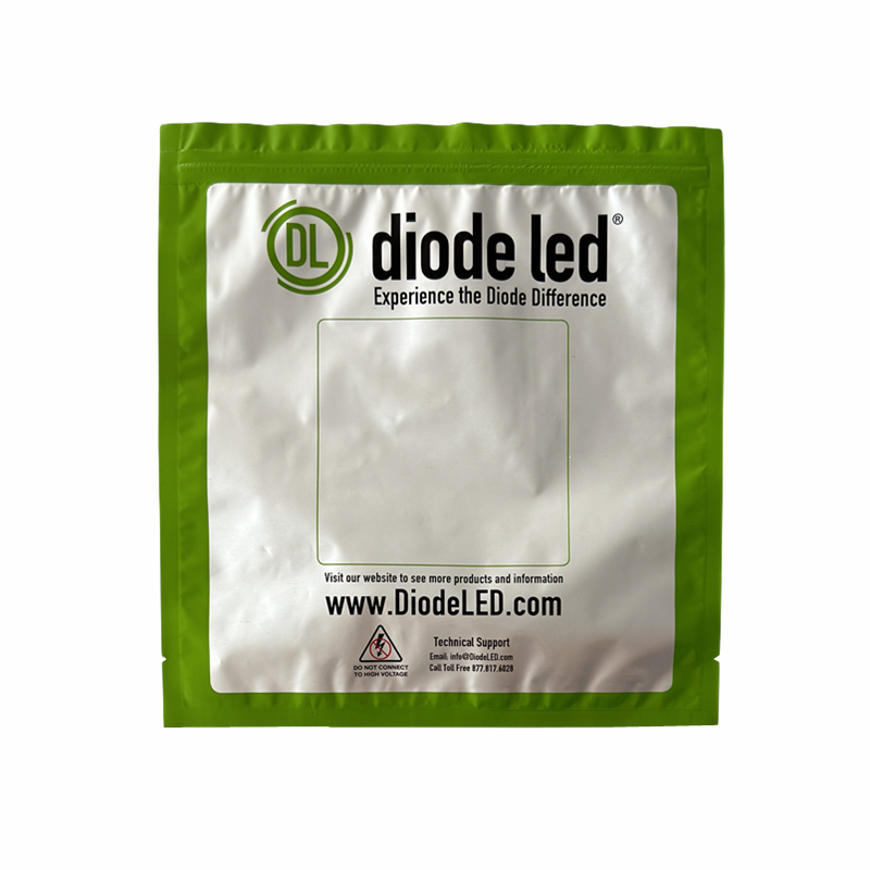 Customized Size LED Strips Zip Lock Plastic Foil Packing Bags For Electronic Packaging
