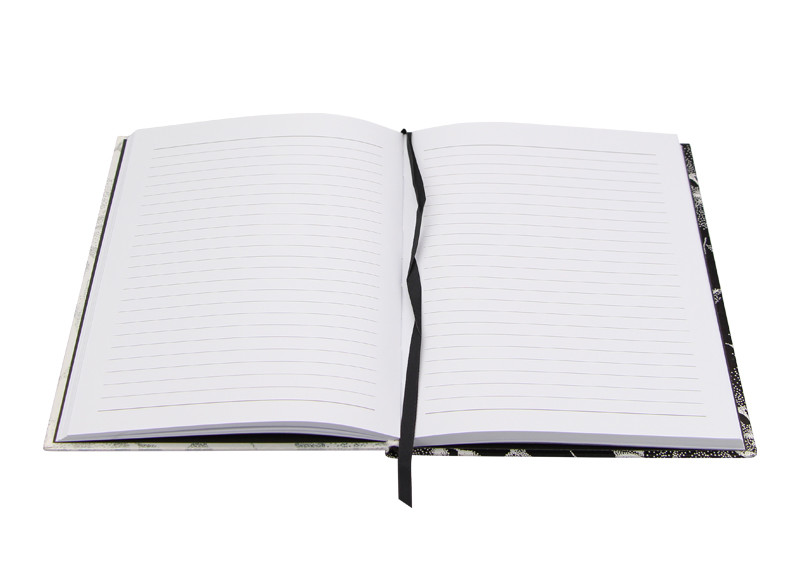 Hard Back Personalised A5 Notepads Pages Ruled Black Custom Printing