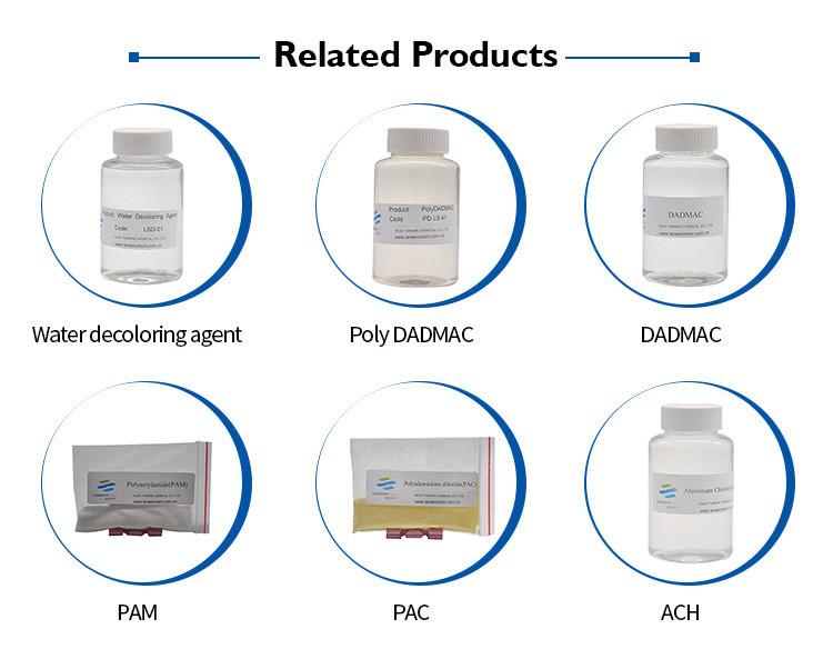 Chemicals Polydadmac Liquid Cationic Coagulant Organic Water Purifying