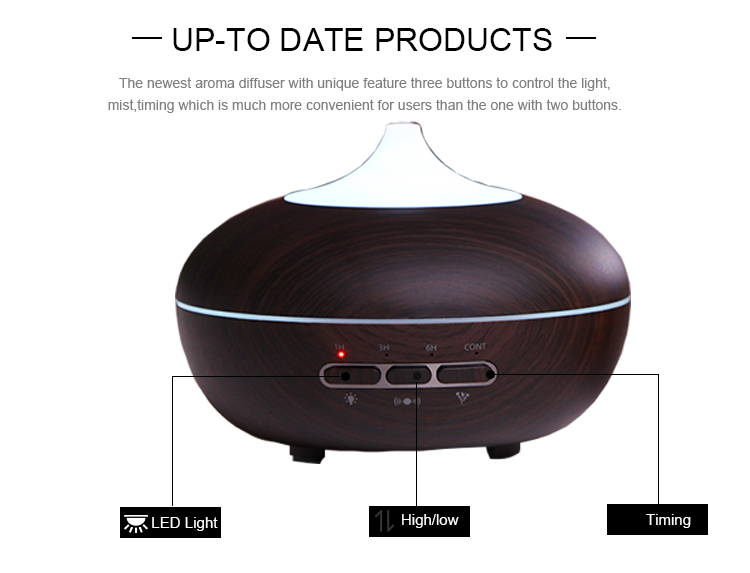 300ml Portable Aroma Air Humidifier With Water Shortage Protection