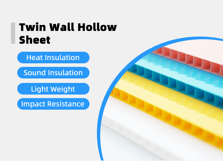 Durable Polycarbonate Hollow/policarbonate Roofing Sheet Twin Wall Triple Wall Sheet for Skylight Roofing Polycarbonate Hollow c