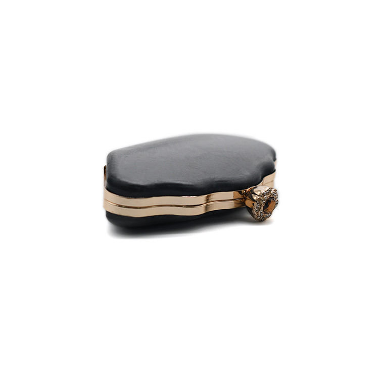 Zinc Alloy Flower clasp With Stone Flagon Shape Box Clutch Frame