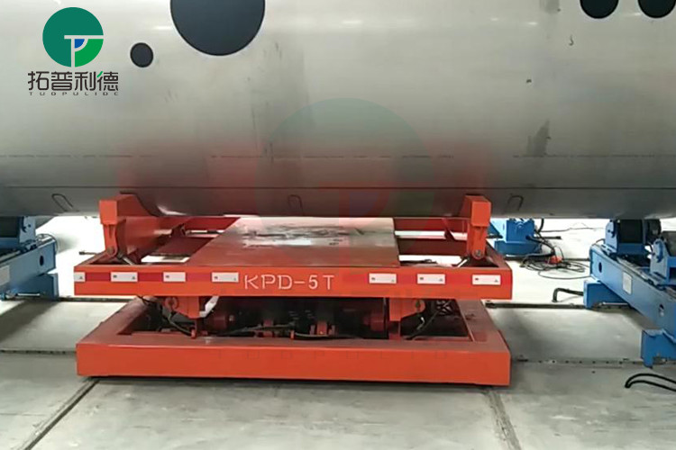 Heavy Duty Hydraulic lift Steel Coil Car Transfer System with Safety Sensors for Material Handling