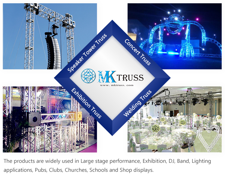 Concert Aluminum Stage Lighting Spigot Truss System for Event and Triangle Trussing