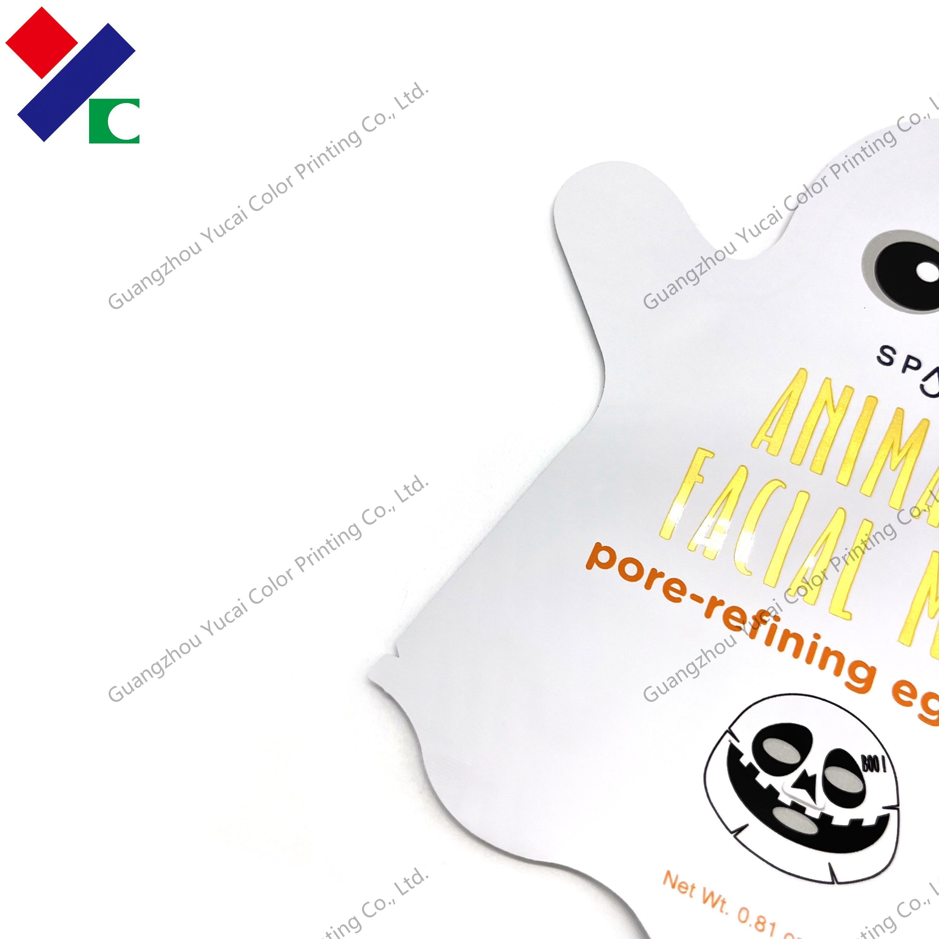 PET VMPET PE Packaging Facial Mask Bag 80 X 80 MM Customized Shaped