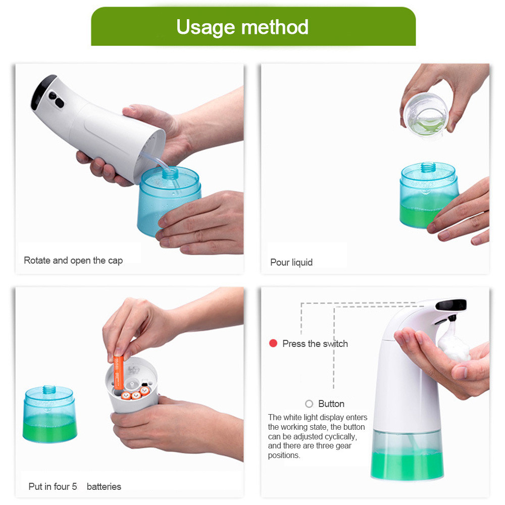 Intelligent Portable Infrared Automatic Touchless Soap Dispenser