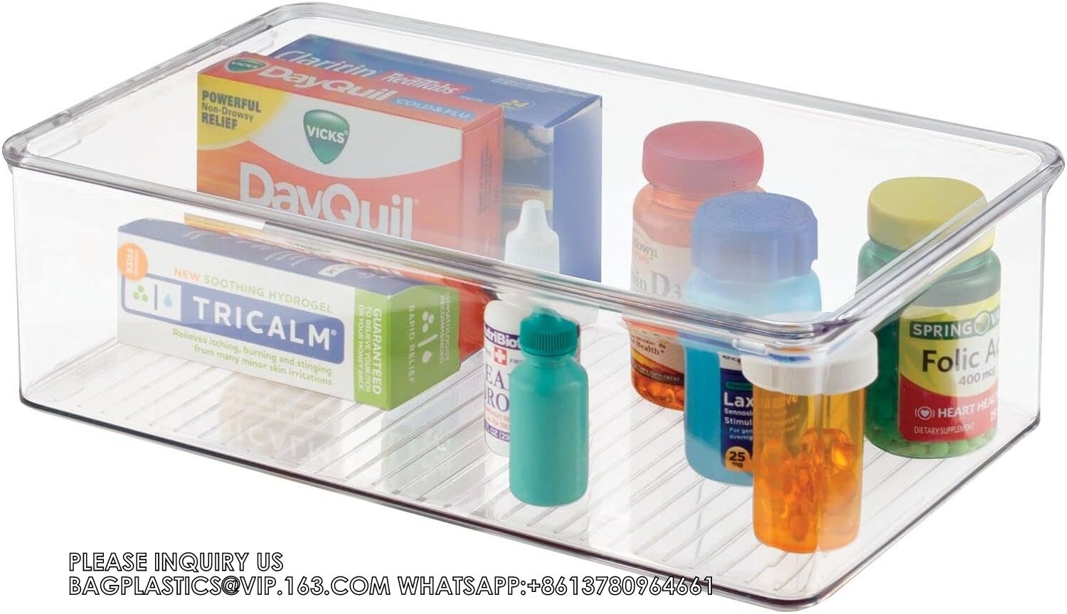 Organizer Bins- MultiPurpose & Versatile Stackable Cabinet Organizers Cosmetics, Laundry, Office Supplies