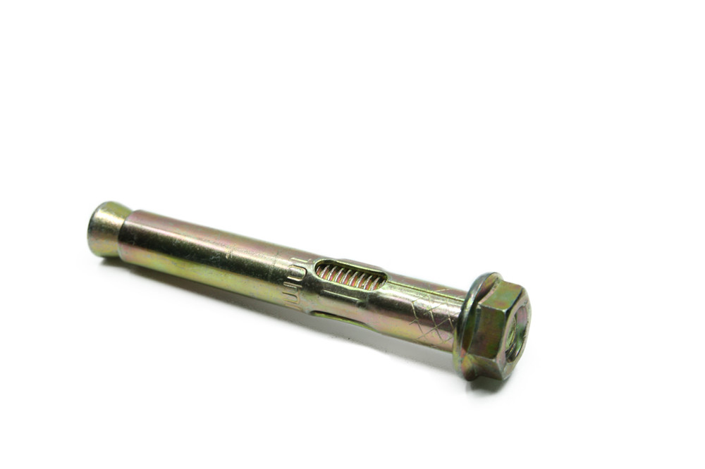 Carbon steel Class4.8 8.8 Zinc Yellow Plated Chemical Anchor Bolts Nuts Washers Set Sleeve Anchor Bolts