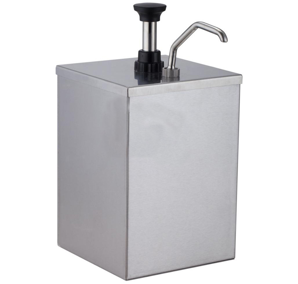 Stainless Steel Three Head Jam Squeezer, Three Bucket Sauce Dispenser Pump, Snack Bar Equipment