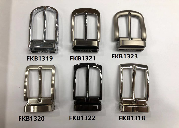 Male / Female Solid Belt Buckle 1.4"( 35mm ) Reversible Pin Prong Buckle