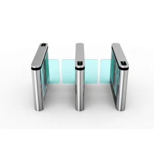 China Silver Pedestrian Barrier Gate IC Card Access Control Turnstile on sale