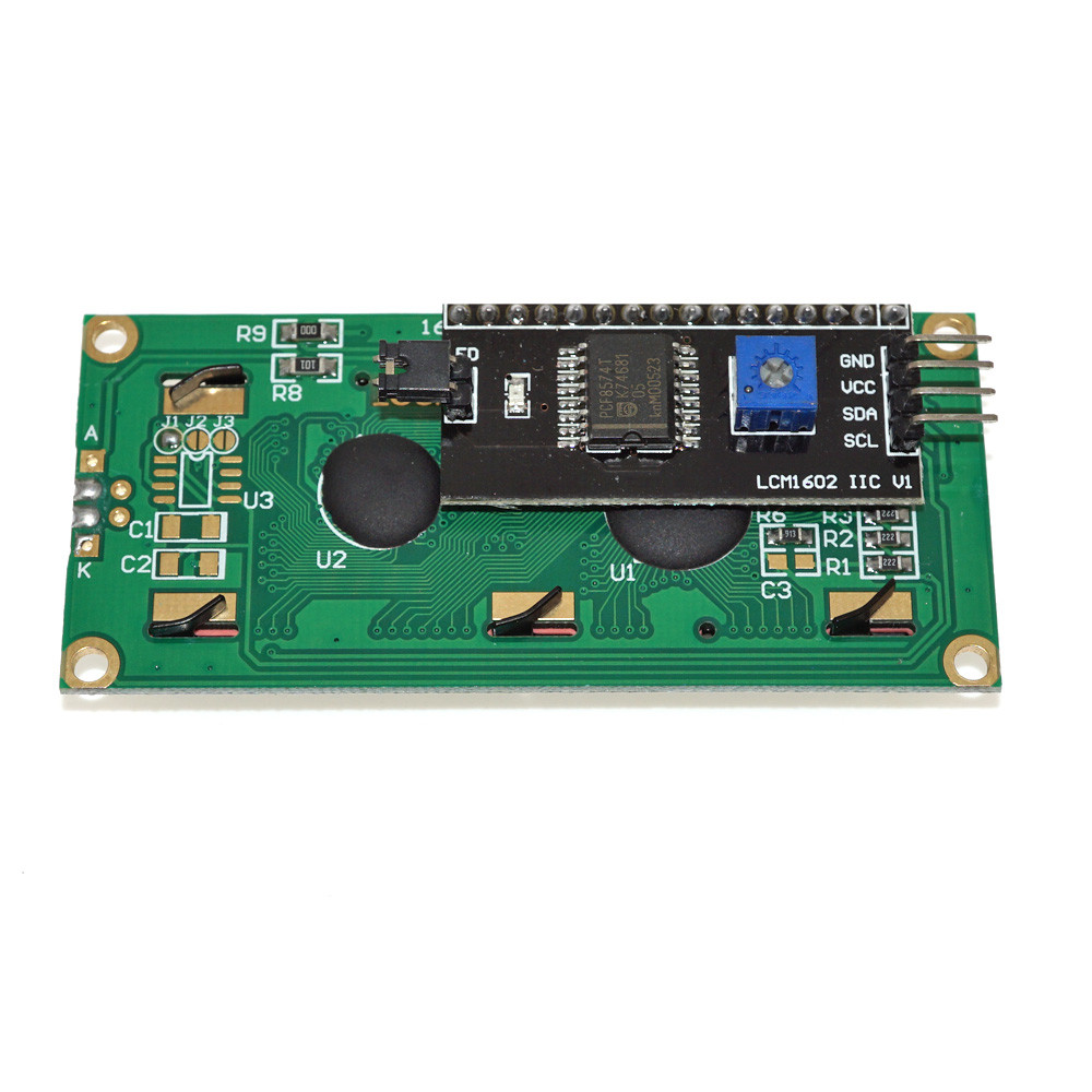 Yellow Green Light 1602 16X2 Character LCD Display Module Black Board Module
