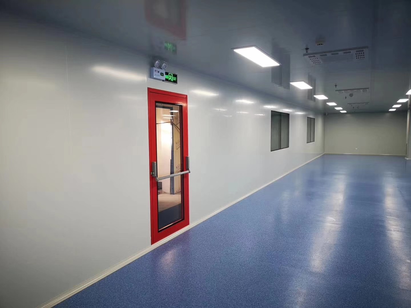 Stainless Steel Pharmaceutical Clean Room Door Sliding 1500mm Width 2100mm Height