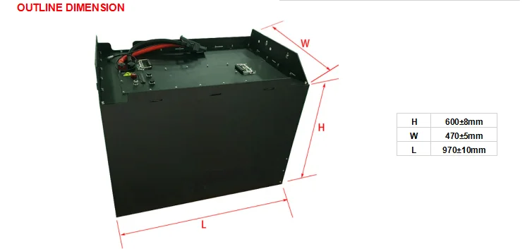 80V 500Ah LiFePO4 Battery LFP Electric Forklift Battery Pack Built In BMS Protection