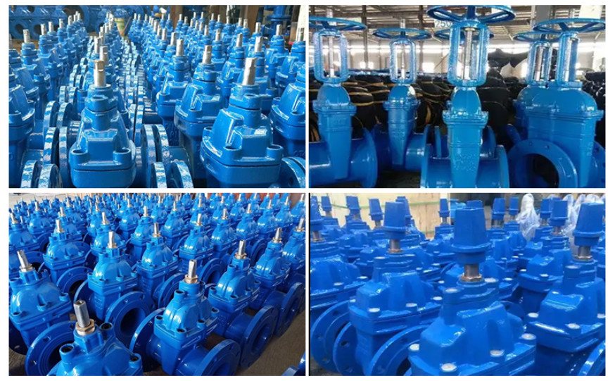 BS 4504 Ductile Iron PN10 PN16 DN100 50mm Non Rising Stem Gate Valve NRS Gate Valve For Water