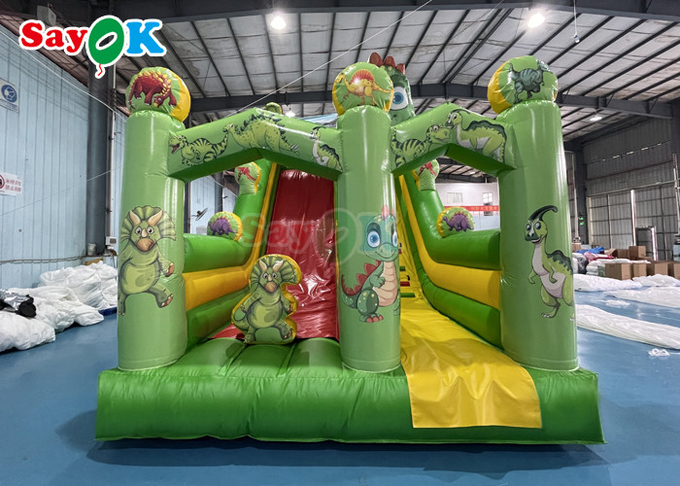 Commercial Grade Water Slide Inflatables Dinosaur Inflatable Bounce Slide For Children