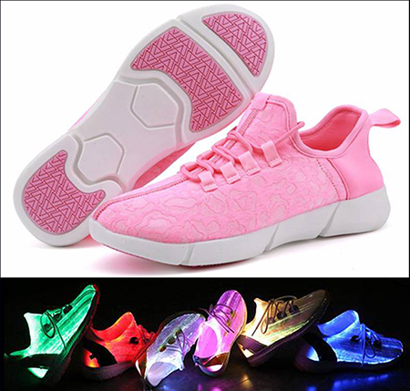 UFO shoes,Optical fibre shoes,light fibre shoes,fibre display shoes