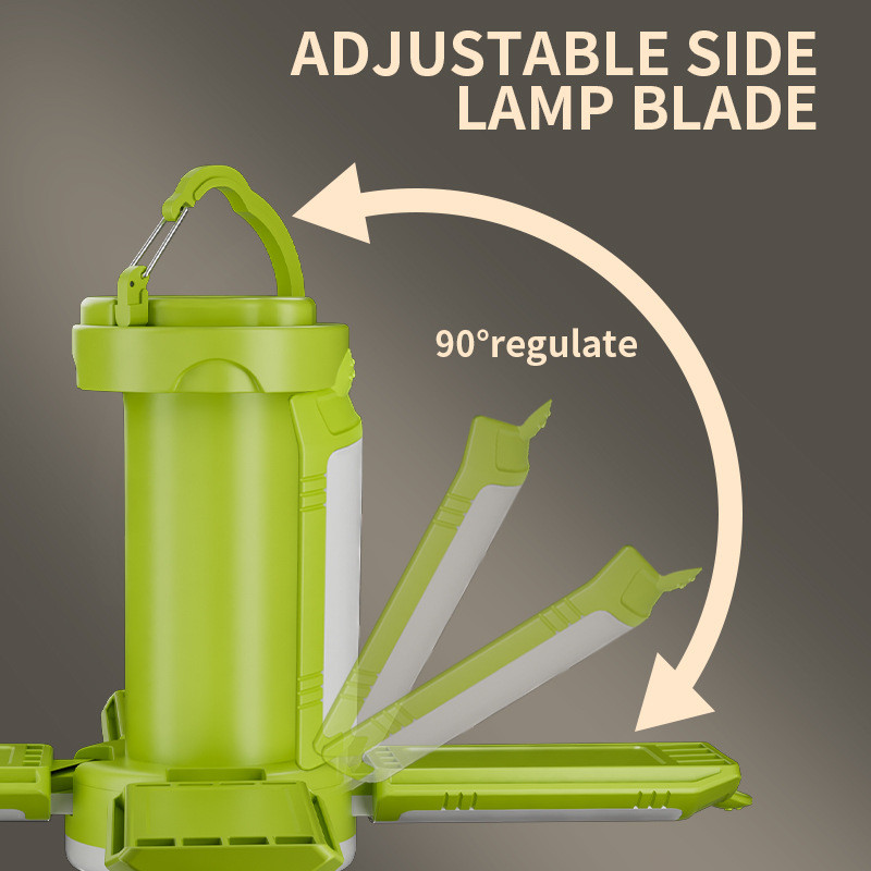 LED digital display with output camping light outdoor folding hanging camping tent light
