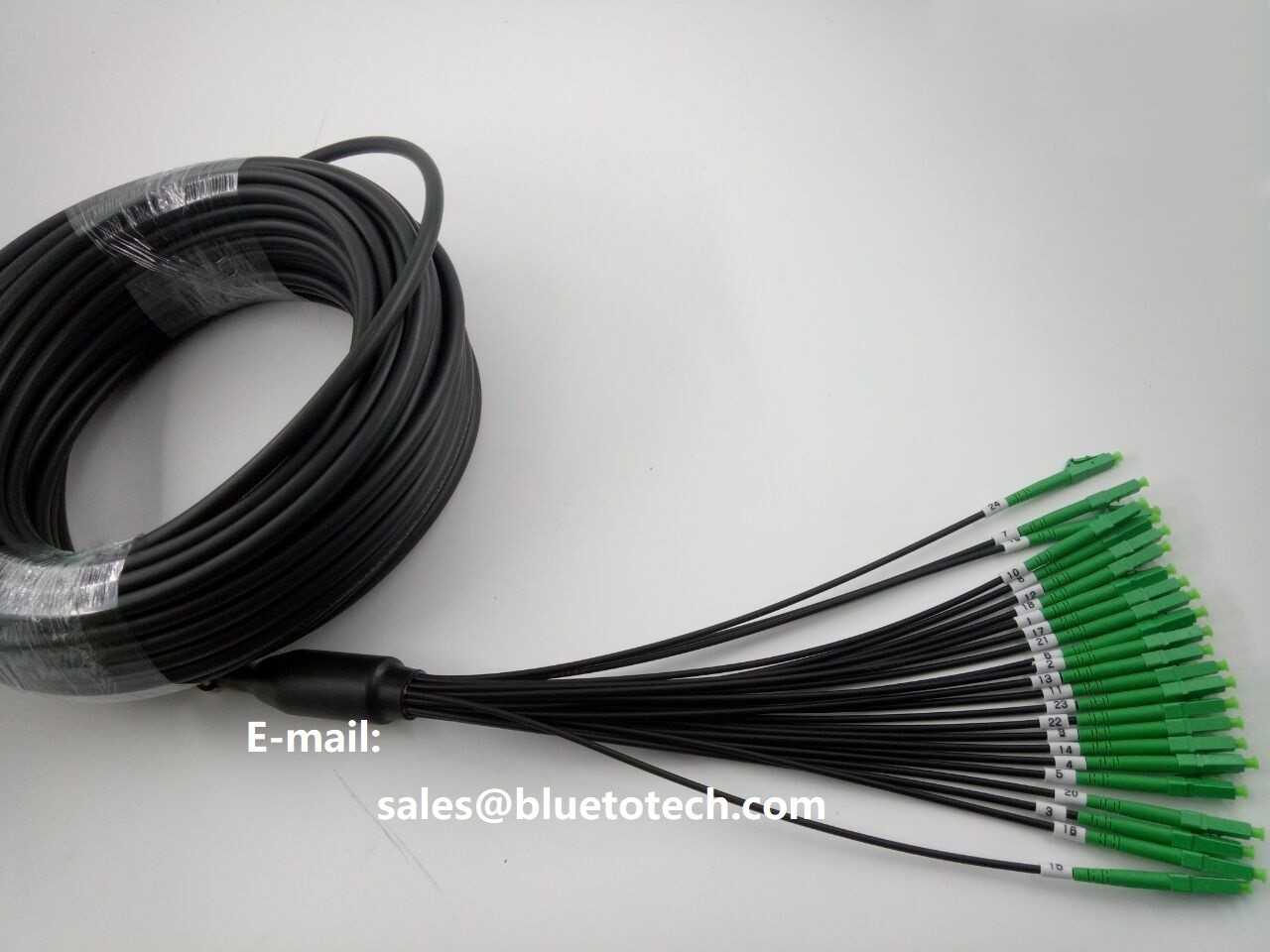 Colored Boots Tactical Armored 8 Fiber Optic Patch Cord LC/APC-SC/APC 8cores
