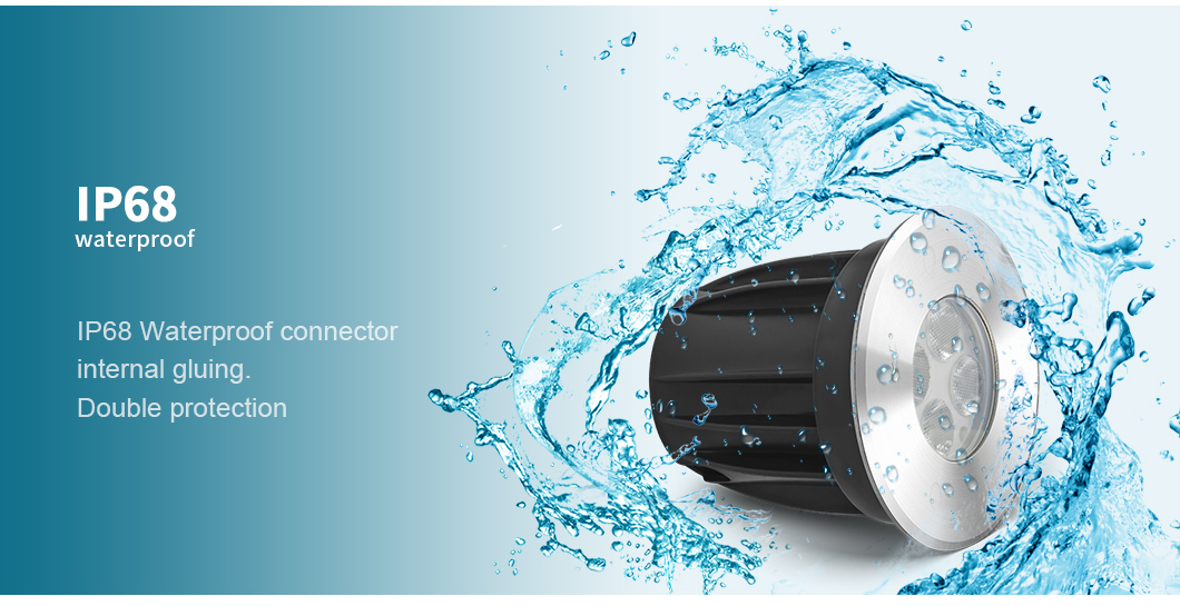 3W DC24V Recessed Swimming LED Pool Underwater Light