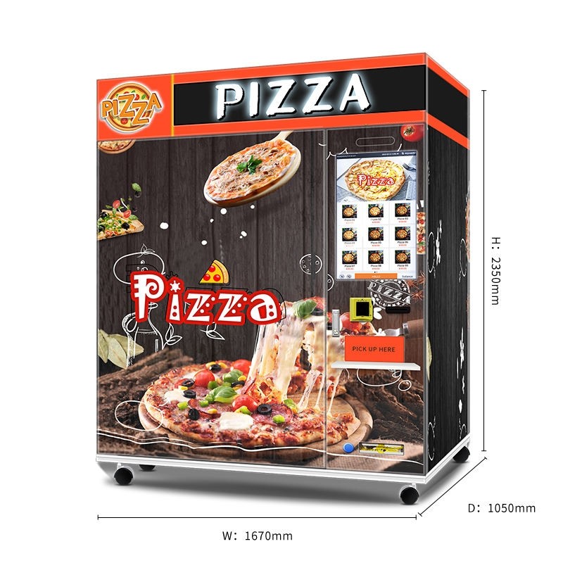 Automated SDK Pizza Vending Machine Metal Plate Construction 4000W Power
