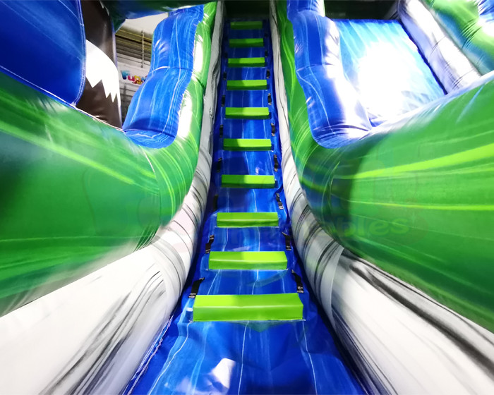 Palm Tree Jumping Castles Outdoor Inflatable Water Slides With Pool