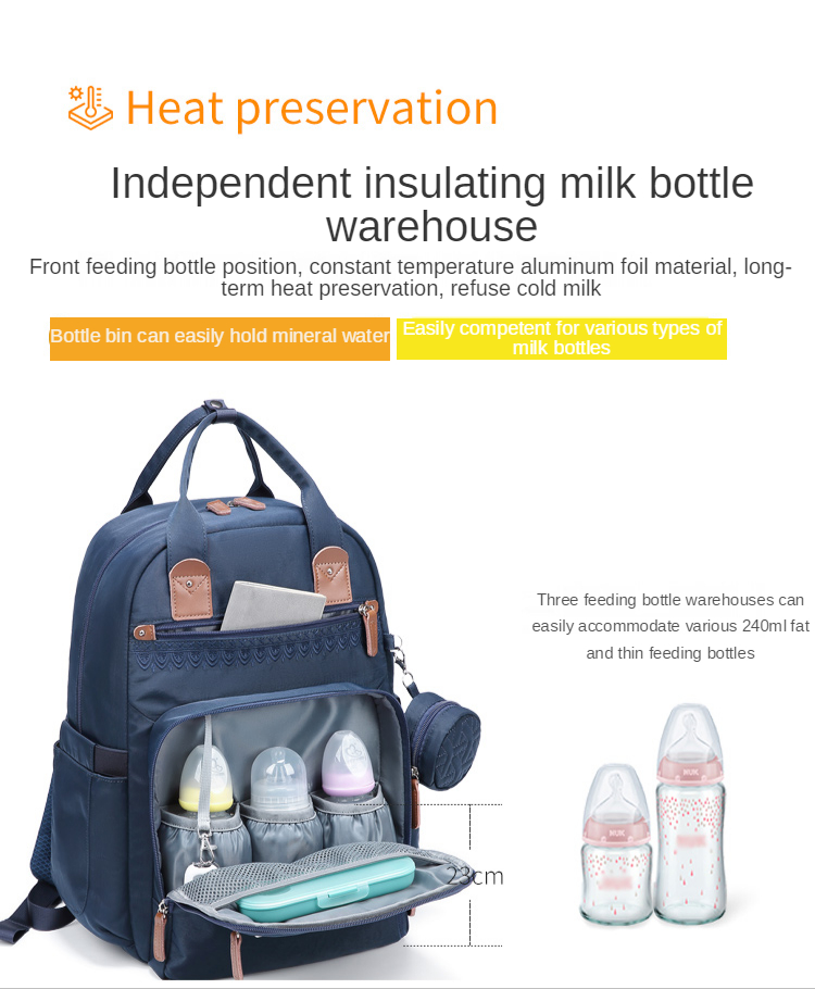 Fashion Backpack Multifunctional Foldable Mother Bag Large Capacity Mother Bag Bed