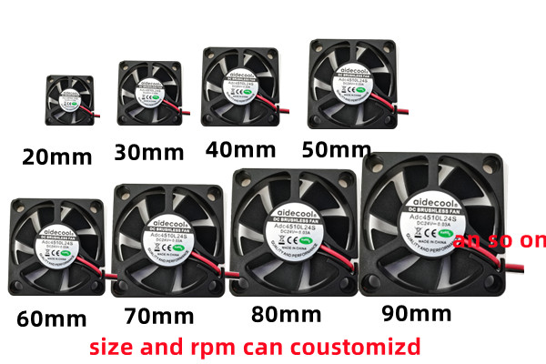 Practical 12V DC Axial Cooling Fan Lightweight 60x60x25mm 3000Rpm