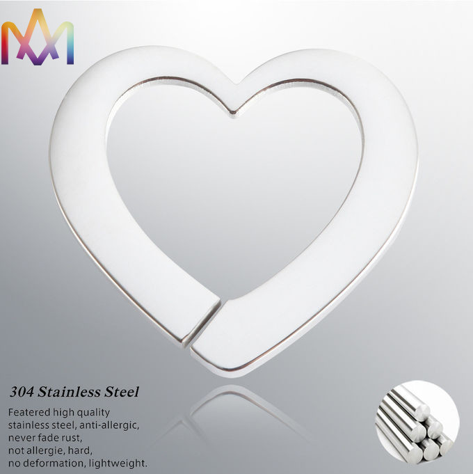 Hollow Custom Engraved Heart Charm
