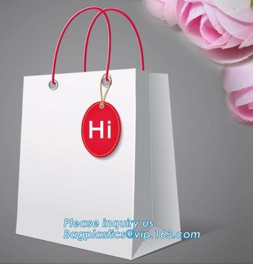 Clothes paper carrier bag for packing,Luxury cooler cotton draw string leather canvas messenger bag,Shopping Bag with Tw