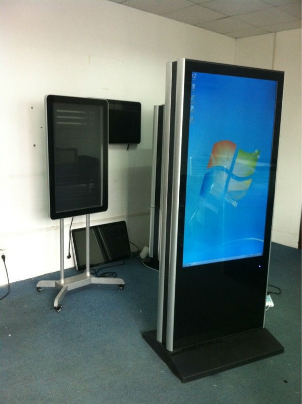 floor stand 49 inch double sided LCD display digital signage advertising kiosk