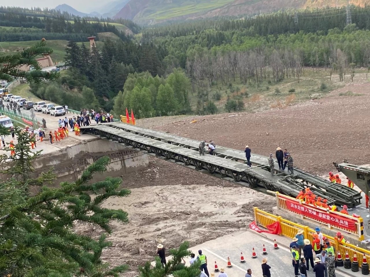 Bridge Width 4m China Harzone Mechanized Bridge 51m Fast Bridge