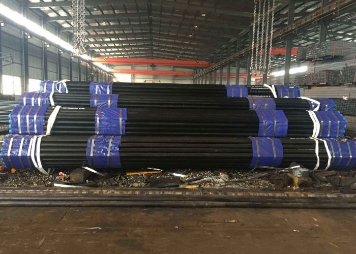 ASTM A53 API 5L Round ERW Welded Steel Pipe , Seamless Mild Steel Tube