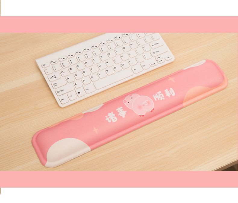 Cartoon Memory Foam Keyboard Wrist Rest Pad No Cloth Wrapping Design