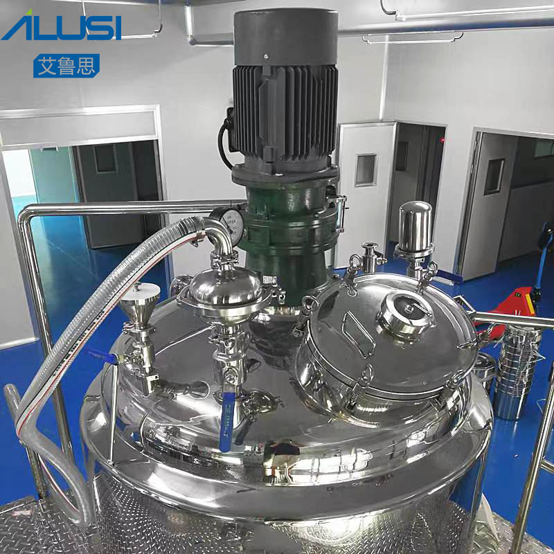 500L Fixed Automatic Emulsifier Mixer High Shear Homogeneous Vacuum Emusfifying Mixing Tank