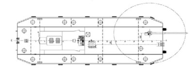 Small Service Boat for Anchor and Pipeline Handling of Dredgers  Leader Dredger