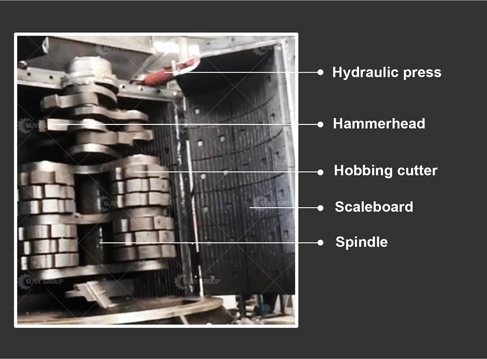 Scrap Steel Iron Aluminum Motor Stator Recycling Machine Vertical Hammer Mill Crusher