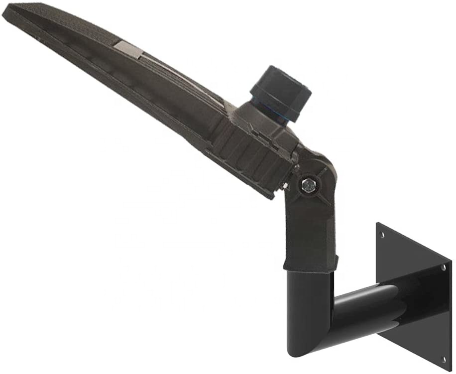 Anodized 90 Degree L-Shape Square Pole Top Bracket for LED Shoebox Parking Lot Light Pole