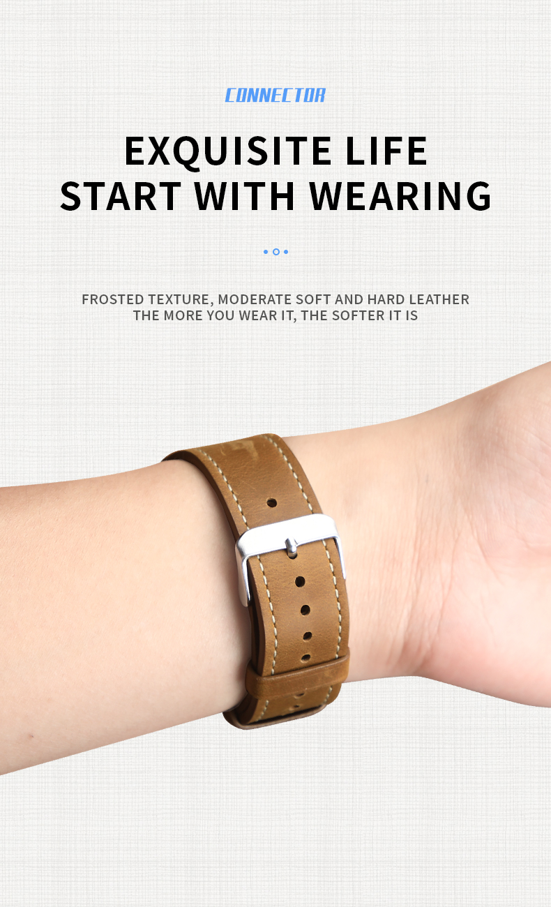 Apple Watch Leather Look Band Bracelet for 38mm 40mm 42mm 44mm Series 7 6 SE 5 4 3 2 1