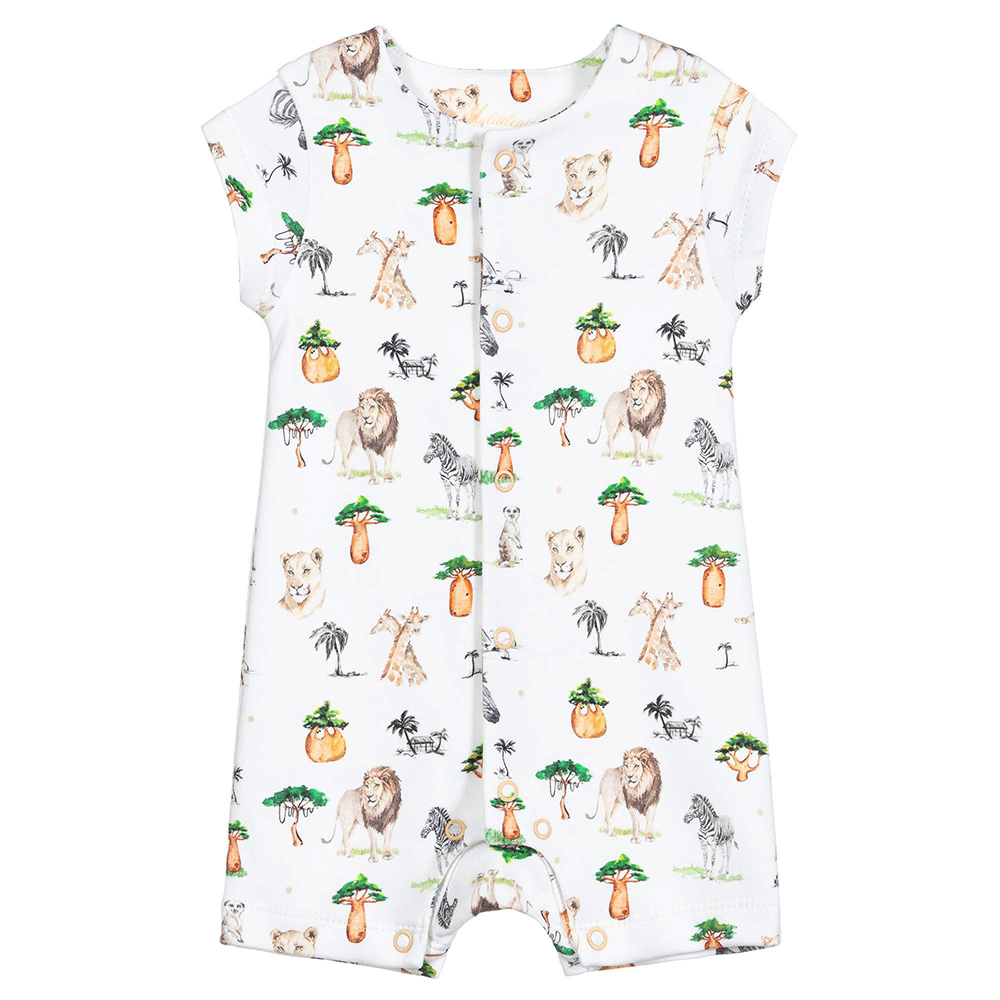 Summer Cotton Short Sleeve Plain Printed Baby Girl Boy Rompers Infant Jumpsuits
