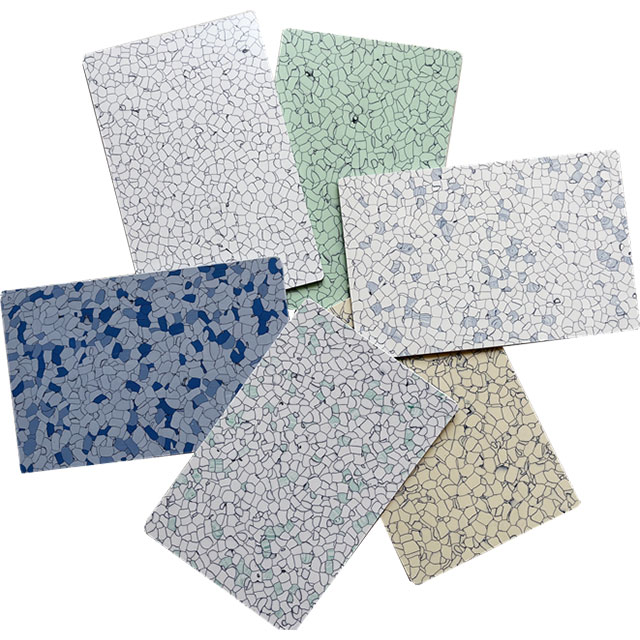 Conductive PVC ESD Flooring Tile 10^4-10^6 Ohm Customizable