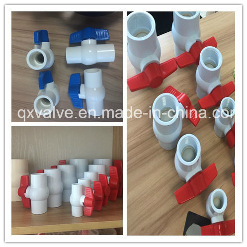 Plastic Brown Body Red Handle Compact Ball Valve - Irrigation Valve From China