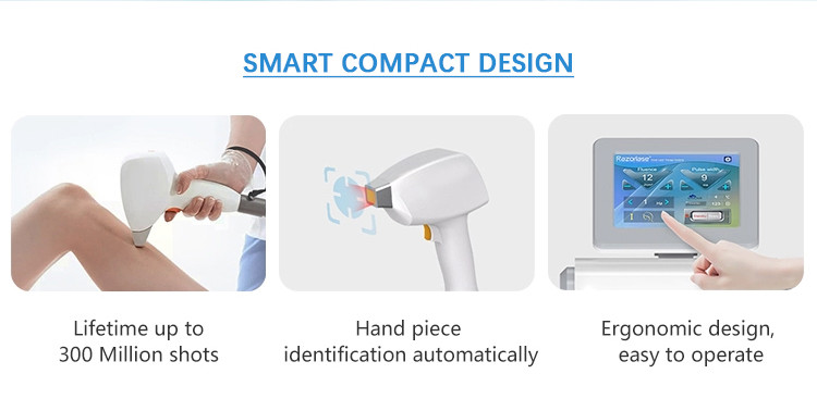 808 Diode Laser Hair Removal Machine SDL-B 12mm*12mm / 12mm*16mm Spot FDA Approved