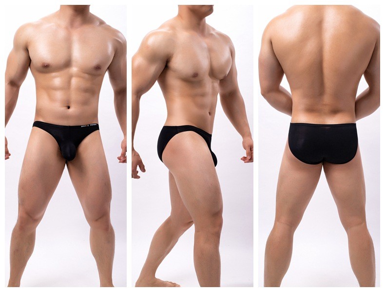 Bikini Mens Briefs Underwear With Pouch Breathable Sports Long Bulge Thong Lingerie