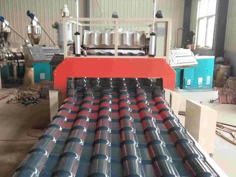Durable ASA PVC Recycled Corrugated Roof Tile Sheet Extrusion Machine