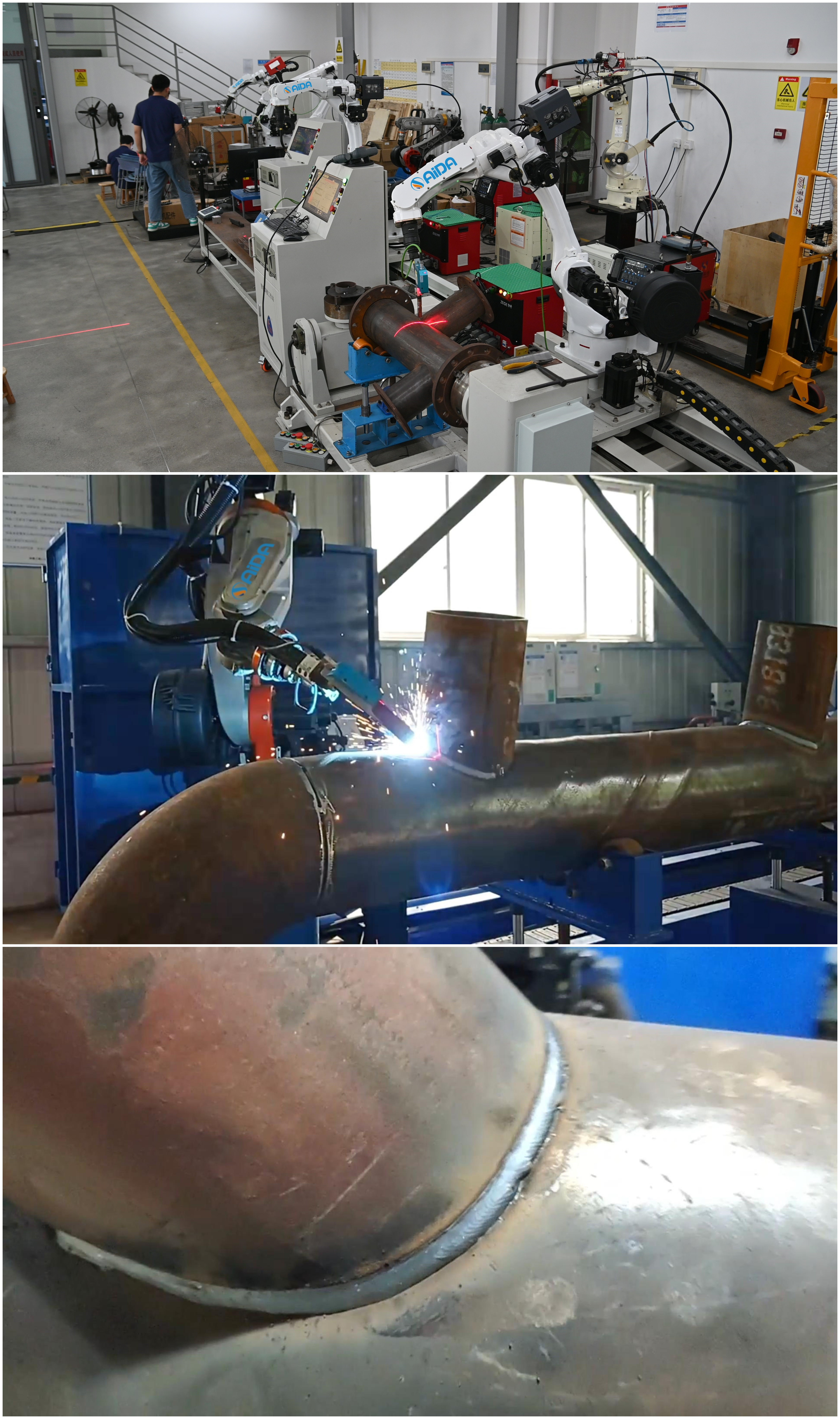 Industrial Usage CNC TIG/MIG Arc Welding Machine, Welding Robot With Automatic Rotating Positioner